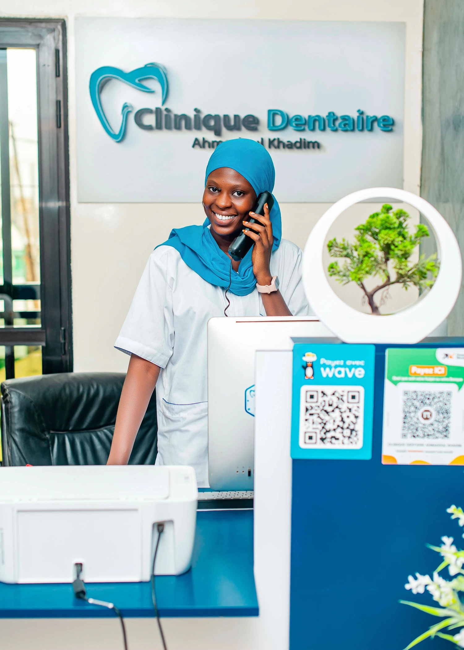 Réception Clinique Dentaire Ahmadoul Khadim